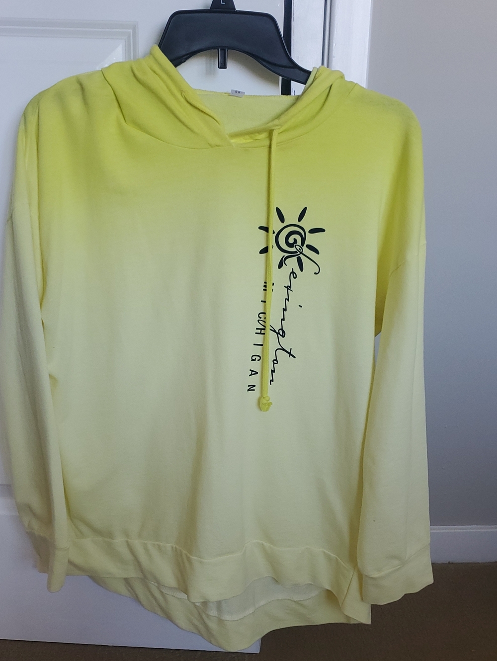 Artisan Yellow Ombre Hoodie with Sun Graphic